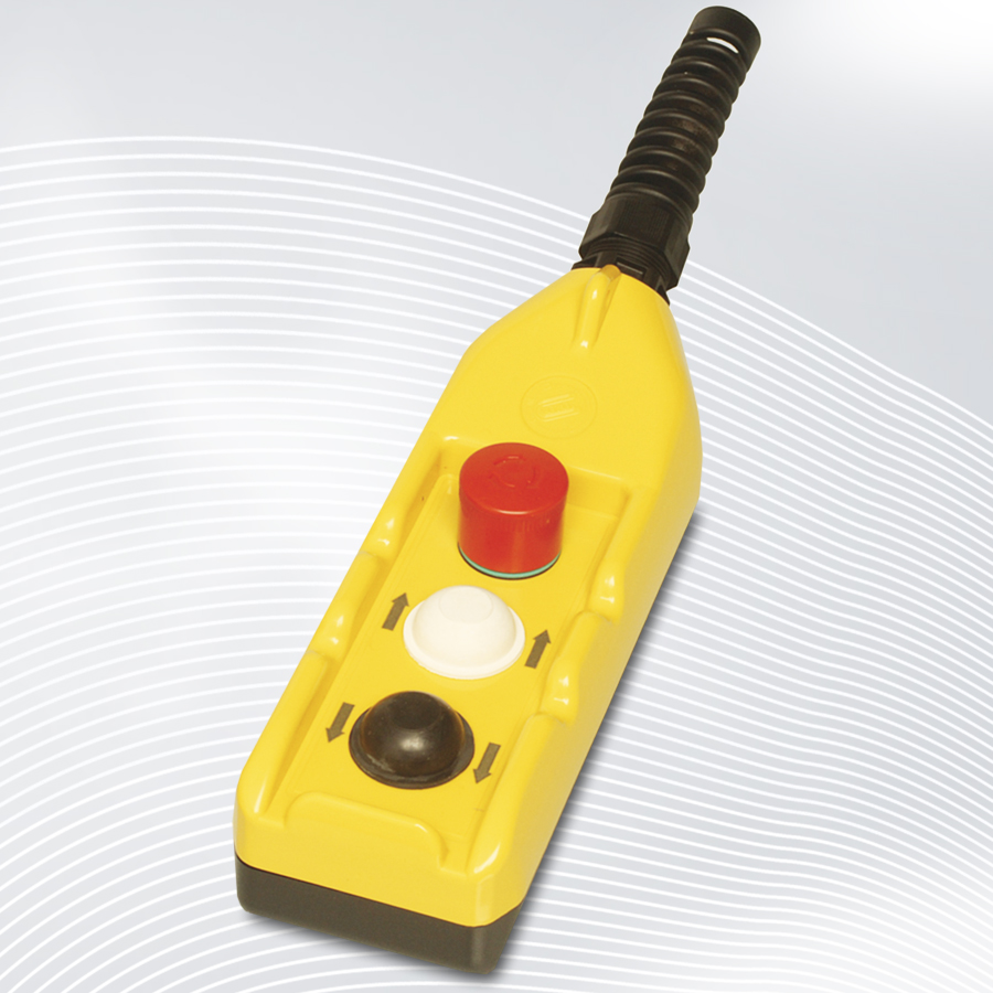 Hängetaster Elektrische Kran Steuerflasche Steuerschalter mit Not-Aus Button 